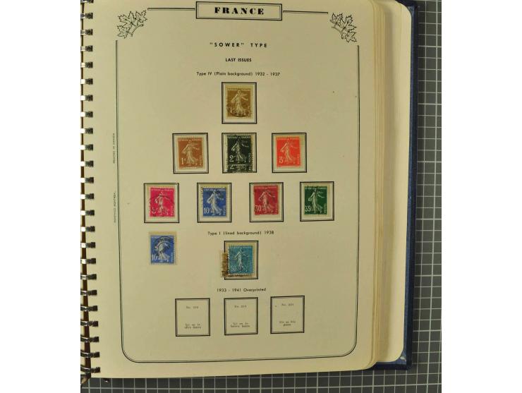 1849/1980 (ca.), umfangreiche Partie in4 großen Kartons, dabei Frankreich mit u.a. Mi.-Nr. 128-35 und Bl.3, viel UNO, USA, be