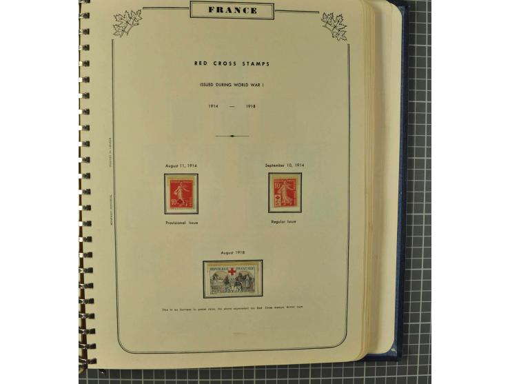 1849/1980 (ca.), umfangreiche Partie in4 großen Kartons, dabei Frankreich mit u.a. Mi.-Nr. 128-35 und Bl.3, viel UNO, USA, be