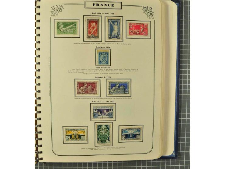 1849/1980 (ca.), umfangreiche Partie in4 großen Kartons, dabei Frankreich mit u.a. Mi.-Nr. 128-35 und Bl.3, viel UNO, USA, be