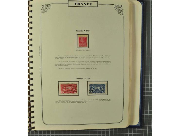 1849/1980 (ca.), umfangreiche Partie in4 großen Kartons, dabei Frankreich mit u.a. Mi.-Nr. 128-35 und Bl.3, viel UNO, USA, be
