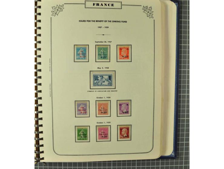 1849/1980 (ca.), umfangreiche Partie in4 großen Kartons, dabei Frankreich mit u.a. Mi.-Nr. 128-35 und Bl.3, viel UNO, USA, be