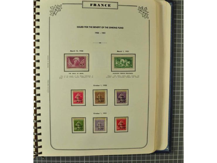 1849/1980 (ca.), umfangreiche Partie in4 großen Kartons, dabei Frankreich mit u.a. Mi.-Nr. 128-35 und Bl.3, viel UNO, USA, be