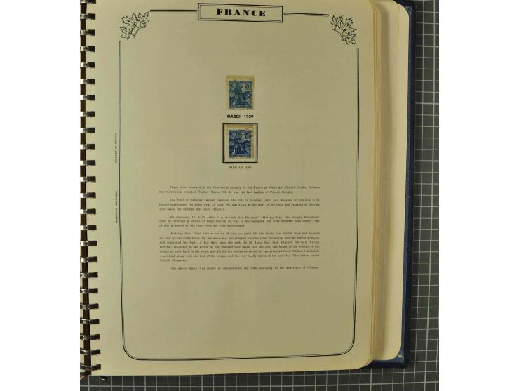 1849/1980 (ca.), umfangreiche Partie in4 großen Kartons, dabei Frankreich mit u.a. Mi.-Nr. 128-35 und Bl.3, viel UNO, USA, be