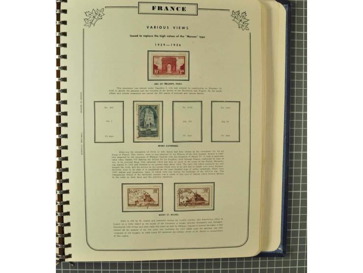 1849/1980 (ca.), umfangreiche Partie in4 großen Kartons, dabei Frankreich mit u.a. Mi.-Nr. 128-35 und Bl.3, viel UNO, USA, be