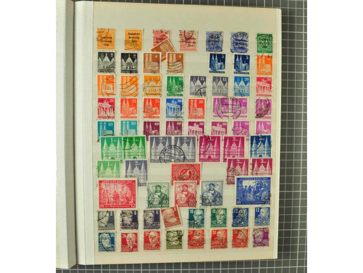 1849/1980 (ca.), umfangreiche Partie in4 großen Kartons, dabei Frankreich mit u.a. Mi.-Nr. 128-35 und Bl.3, viel UNO, USA, be