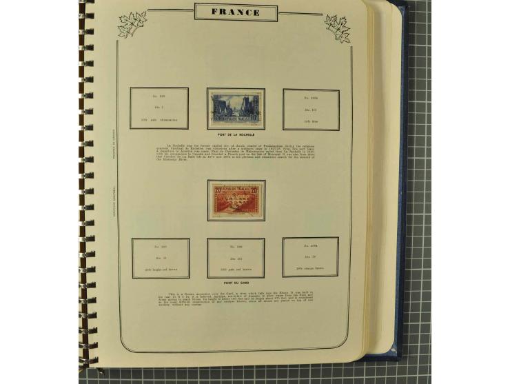 1849/1980 (ca.), umfangreiche Partie in4 großen Kartons, dabei Frankreich mit u.a. Mi.-Nr. 128-35 und Bl.3, viel UNO, USA, be