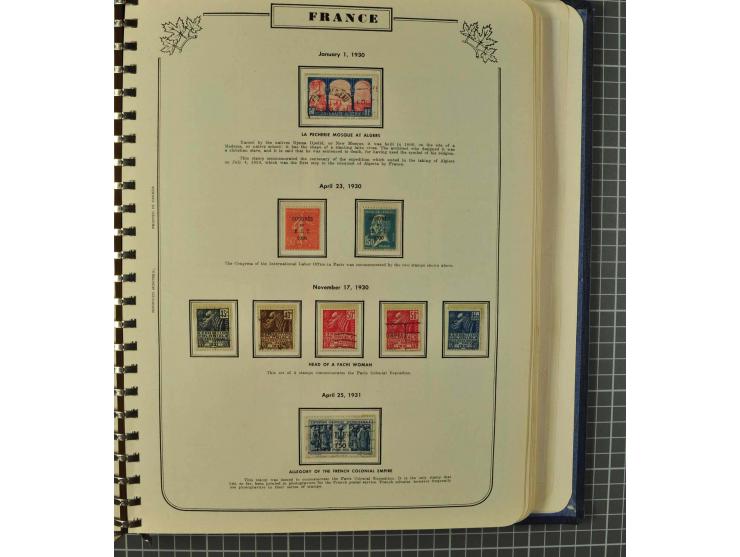 1849/1980 (ca.), umfangreiche Partie in4 großen Kartons, dabei Frankreich mit u.a. Mi.-Nr. 128-35 und Bl.3, viel UNO, USA, be