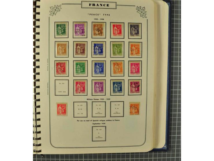 1849/1980 (ca.), umfangreiche Partie in4 großen Kartons, dabei Frankreich mit u.a. Mi.-Nr. 128-35 und Bl.3, viel UNO, USA, be