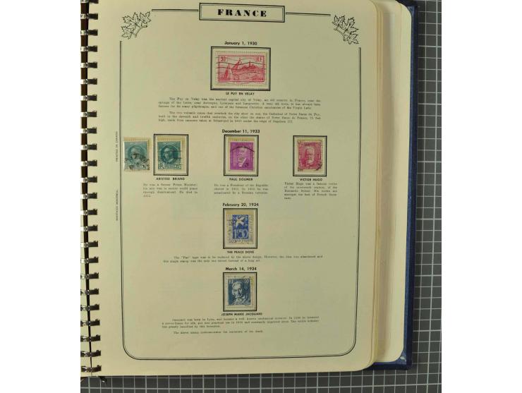 1849/1980 (ca.), umfangreiche Partie in4 großen Kartons, dabei Frankreich mit u.a. Mi.-Nr. 128-35 und Bl.3, viel UNO, USA, be