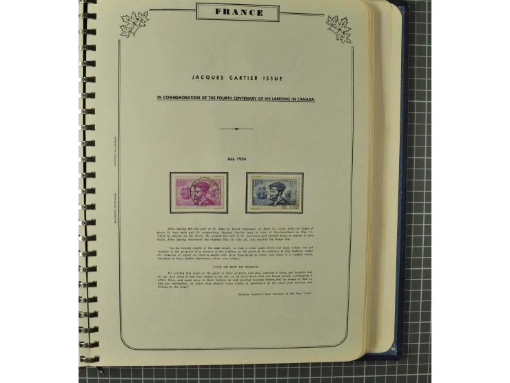 1849/1980 (ca.), umfangreiche Partie in4 großen Kartons, dabei Frankreich mit u.a. Mi.-Nr. 128-35 und Bl.3, viel UNO, USA, be