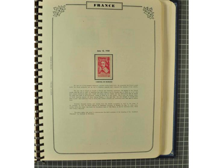 1849/1980 (ca.), umfangreiche Partie in4 großen Kartons, dabei Frankreich mit u.a. Mi.-Nr. 128-35 und Bl.3, viel UNO, USA, be