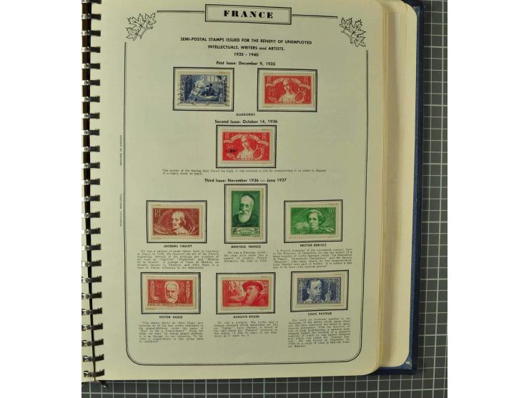 1849/1980 (ca.), umfangreiche Partie in4 großen Kartons, dabei Frankreich mit u.a. Mi.-Nr. 128-35 und Bl.3, viel UNO, USA, be