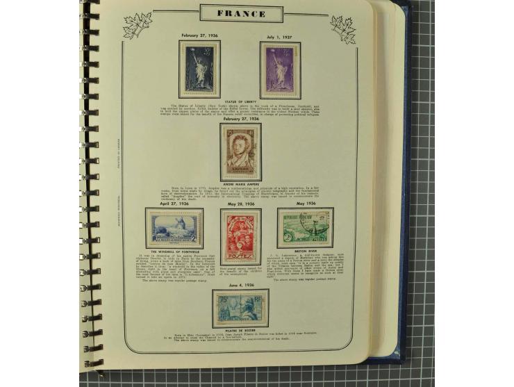 1849/1980 (ca.), umfangreiche Partie in4 großen Kartons, dabei Frankreich mit u.a. Mi.-Nr. 128-35 und Bl.3, viel UNO, USA, be