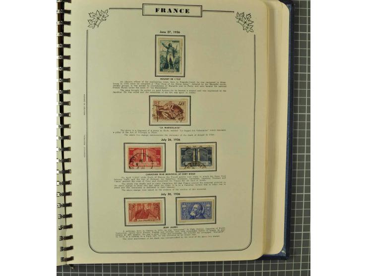 1849/1980 (ca.), umfangreiche Partie in4 großen Kartons, dabei Frankreich mit u.a. Mi.-Nr. 128-35 und Bl.3, viel UNO, USA, be