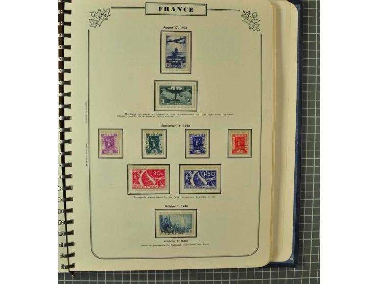 1849/1980 (ca.), umfangreiche Partie in4 großen Kartons, dabei Frankreich mit u.a. Mi.-Nr. 128-35 und Bl.3, viel UNO, USA, be