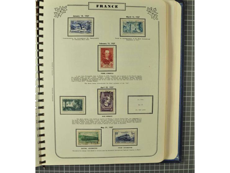 1849/1980 (ca.), umfangreiche Partie in4 großen Kartons, dabei Frankreich mit u.a. Mi.-Nr. 128-35 und Bl.3, viel UNO, USA, be