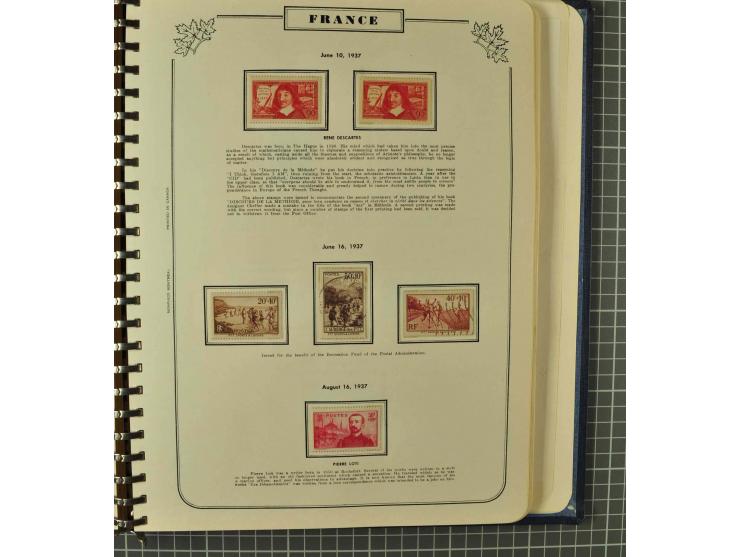 1849/1980 (ca.), umfangreiche Partie in4 großen Kartons, dabei Frankreich mit u.a. Mi.-Nr. 128-35 und Bl.3, viel UNO, USA, be