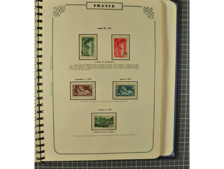 1849/1980 (ca.), umfangreiche Partie in4 großen Kartons, dabei Frankreich mit u.a. Mi.-Nr. 128-35 und Bl.3, viel UNO, USA, be