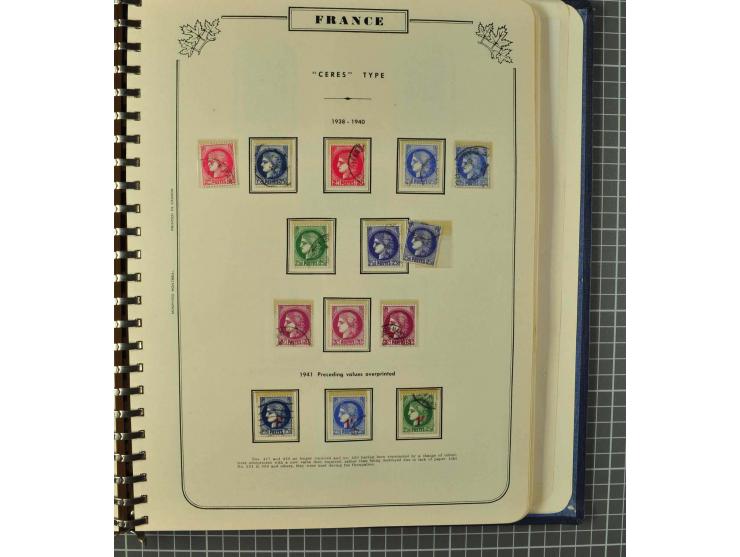 1849/1980 (ca.), umfangreiche Partie in4 großen Kartons, dabei Frankreich mit u.a. Mi.-Nr. 128-35 und Bl.3, viel UNO, USA, be