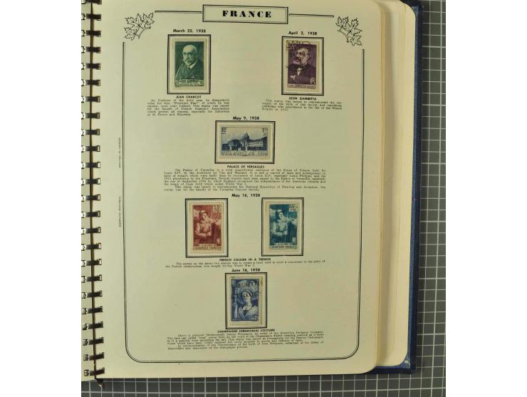 1849/1980 (ca.), umfangreiche Partie in4 großen Kartons, dabei Frankreich mit u.a. Mi.-Nr. 128-35 und Bl.3, viel UNO, USA, be