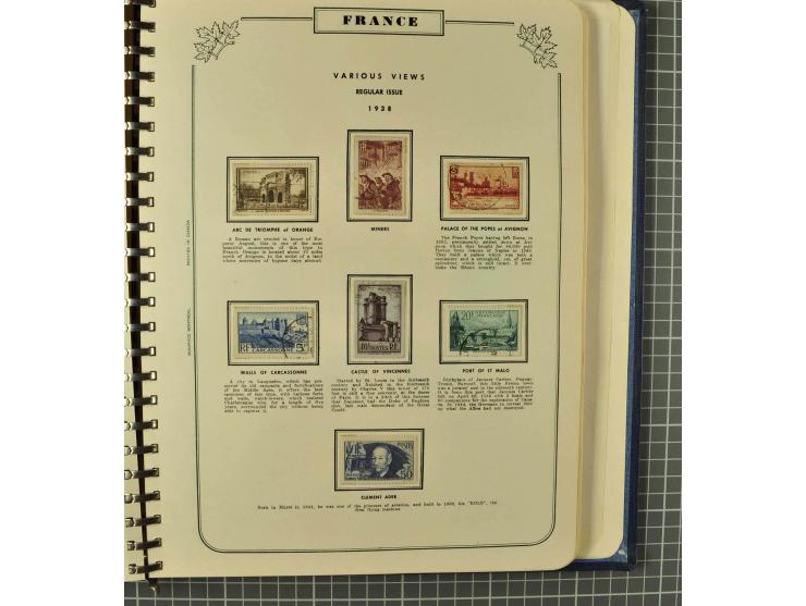 1849/1980 (ca.), umfangreiche Partie in4 großen Kartons, dabei Frankreich mit u.a. Mi.-Nr. 128-35 und Bl.3, viel UNO, USA, be
