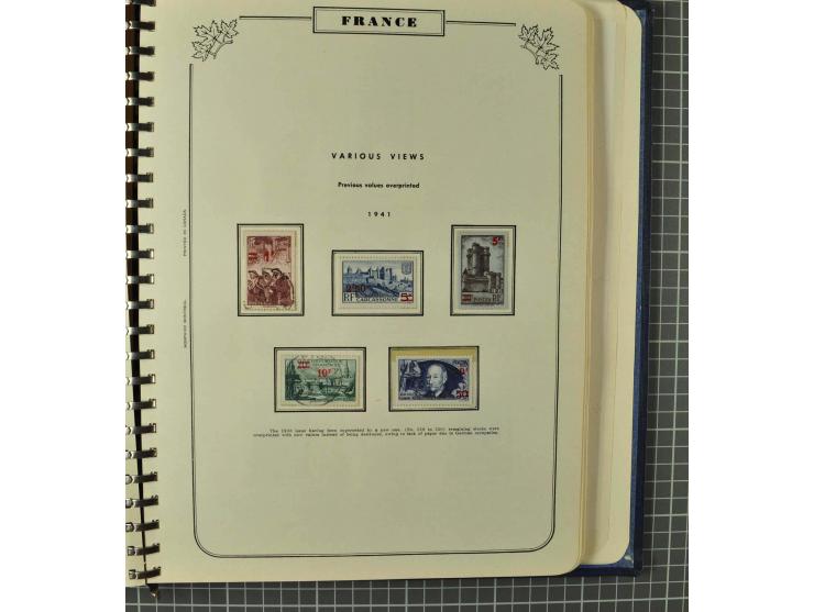 1849/1980 (ca.), umfangreiche Partie in4 großen Kartons, dabei Frankreich mit u.a. Mi.-Nr. 128-35 und Bl.3, viel UNO, USA, be