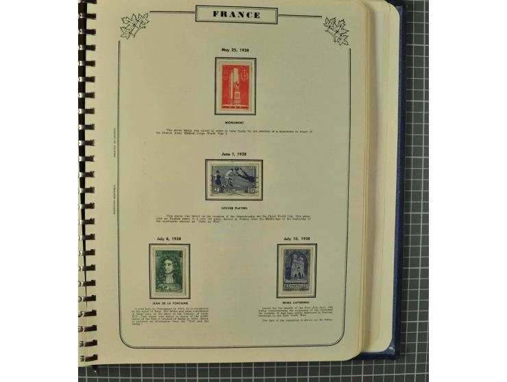 1849/1980 (ca.), umfangreiche Partie in4 großen Kartons, dabei Frankreich mit u.a. Mi.-Nr. 128-35 und Bl.3, viel UNO, USA, be