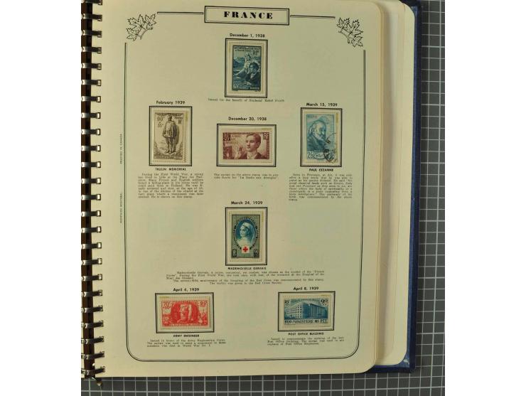 1849/1980 (ca.), umfangreiche Partie in4 großen Kartons, dabei Frankreich mit u.a. Mi.-Nr. 128-35 und Bl.3, viel UNO, USA, be