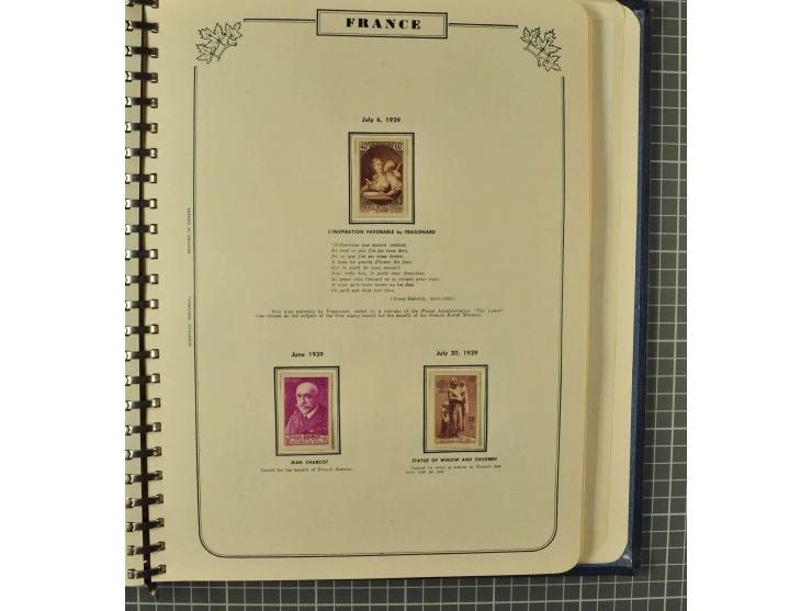 1849/1980 (ca.), umfangreiche Partie in4 großen Kartons, dabei Frankreich mit u.a. Mi.-Nr. 128-35 und Bl.3, viel UNO, USA, be
