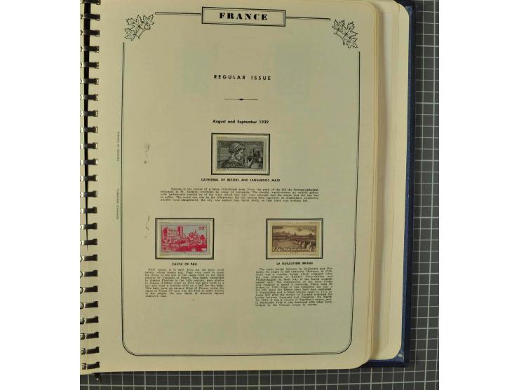 1849/1980 (ca.), umfangreiche Partie in4 großen Kartons, dabei Frankreich mit u.a. Mi.-Nr. 128-35 und Bl.3, viel UNO, USA, be