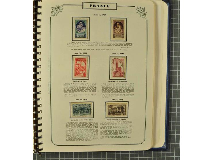 1849/1980 (ca.), umfangreiche Partie in4 großen Kartons, dabei Frankreich mit u.a. Mi.-Nr. 128-35 und Bl.3, viel UNO, USA, be