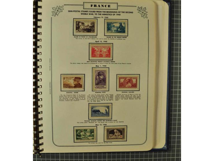 1849/1980 (ca.), umfangreiche Partie in4 großen Kartons, dabei Frankreich mit u.a. Mi.-Nr. 128-35 und Bl.3, viel UNO, USA, be