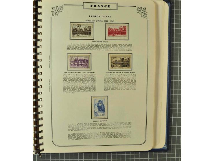 1849/1980 (ca.), umfangreiche Partie in4 großen Kartons, dabei Frankreich mit u.a. Mi.-Nr. 128-35 und Bl.3, viel UNO, USA, be