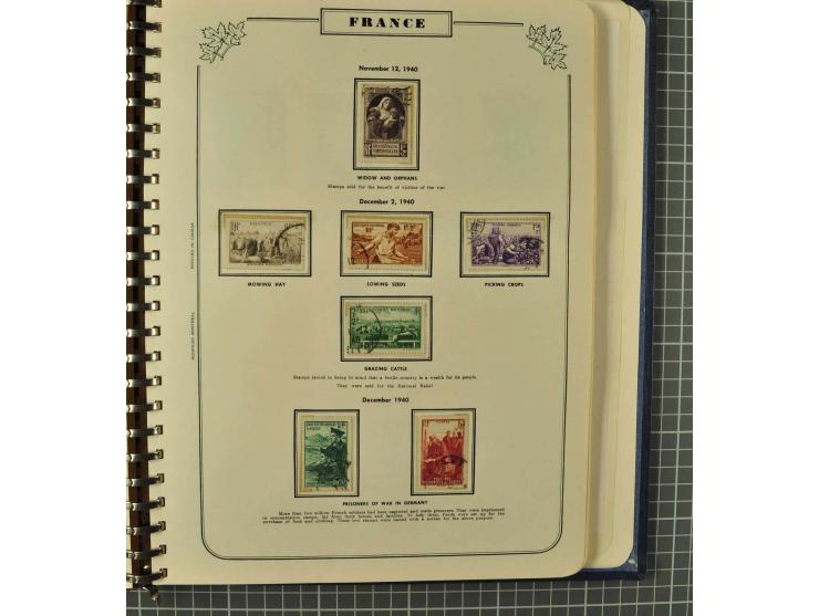 1849/1980 (ca.), umfangreiche Partie in4 großen Kartons, dabei Frankreich mit u.a. Mi.-Nr. 128-35 und Bl.3, viel UNO, USA, be
