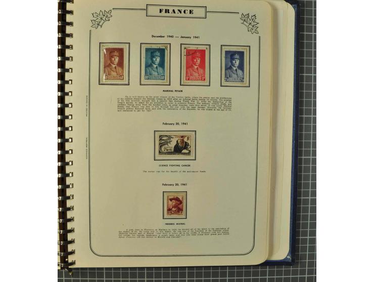 1849/1980 (ca.), umfangreiche Partie in4 großen Kartons, dabei Frankreich mit u.a. Mi.-Nr. 128-35 und Bl.3, viel UNO, USA, be