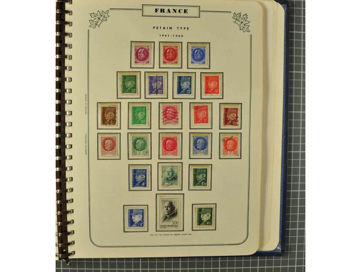1849/1980 (ca.), umfangreiche Partie in4 großen Kartons, dabei Frankreich mit u.a. Mi.-Nr. 128-35 und Bl.3, viel UNO, USA, be