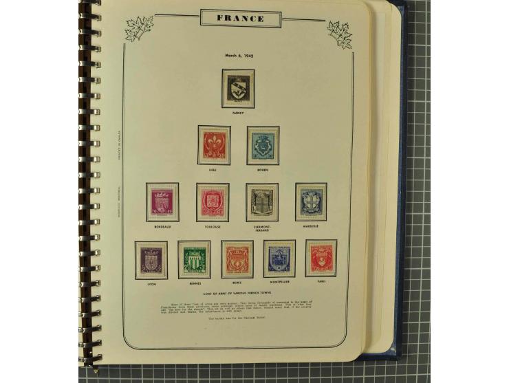1849/1980 (ca.), umfangreiche Partie in4 großen Kartons, dabei Frankreich mit u.a. Mi.-Nr. 128-35 und Bl.3, viel UNO, USA, be