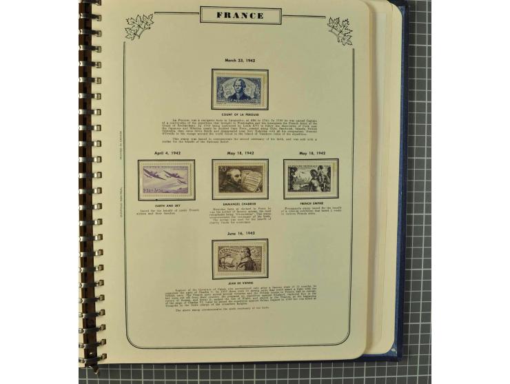 1849/1980 (ca.), umfangreiche Partie in4 großen Kartons, dabei Frankreich mit u.a. Mi.-Nr. 128-35 und Bl.3, viel UNO, USA, be