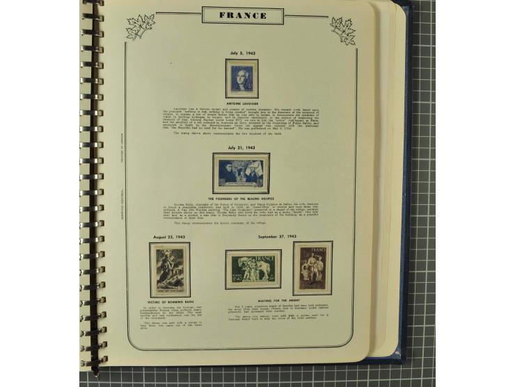 1849/1980 (ca.), umfangreiche Partie in4 großen Kartons, dabei Frankreich mit u.a. Mi.-Nr. 128-35 und Bl.3, viel UNO, USA, be