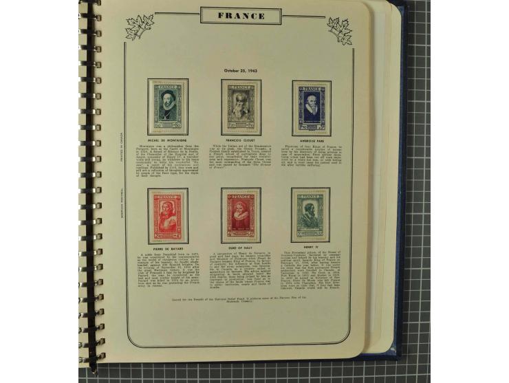 1849/1980 (ca.), umfangreiche Partie in4 großen Kartons, dabei Frankreich mit u.a. Mi.-Nr. 128-35 und Bl.3, viel UNO, USA, be