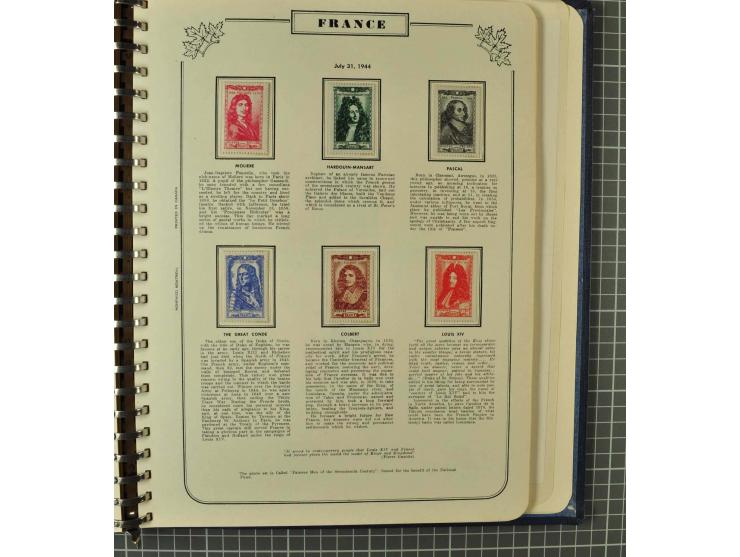 1849/1980 (ca.), umfangreiche Partie in4 großen Kartons, dabei Frankreich mit u.a. Mi.-Nr. 128-35 und Bl.3, viel UNO, USA, be