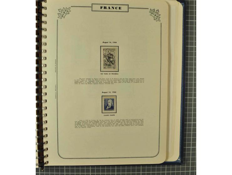 1849/1980 (ca.), umfangreiche Partie in4 großen Kartons, dabei Frankreich mit u.a. Mi.-Nr. 128-35 und Bl.3, viel UNO, USA, be