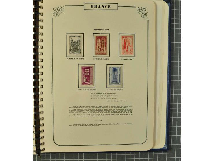 1849/1980 (ca.), umfangreiche Partie in4 großen Kartons, dabei Frankreich mit u.a. Mi.-Nr. 128-35 und Bl.3, viel UNO, USA, be