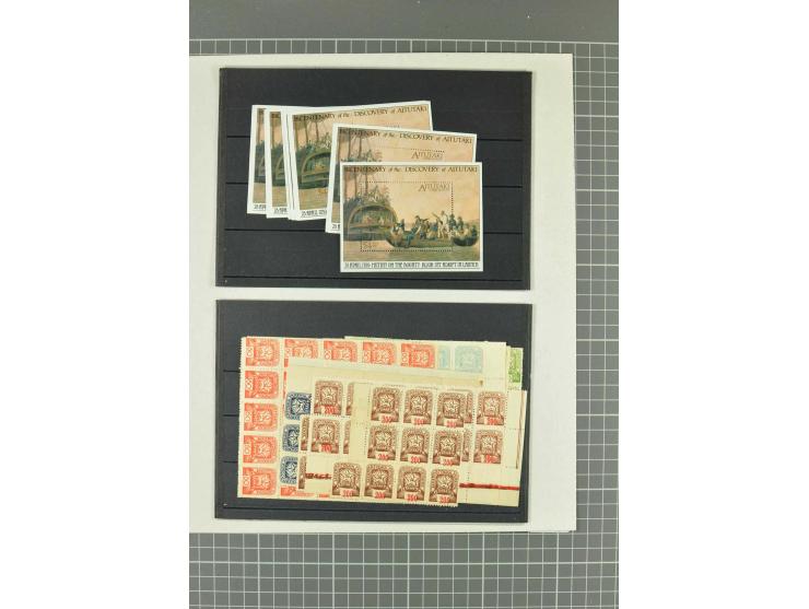 1900/80 (ca.), postfrische, ungebrauchte und gestempelte Partie mit viel interessantem Material, dabei Postsparbücher von Grö