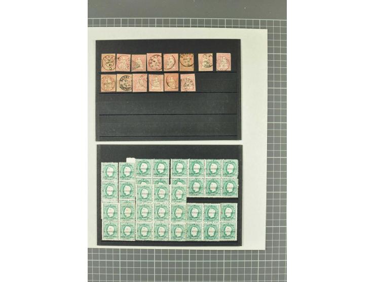 1900/80 (ca.), postfrische, ungebrauchte und gestempelte Partie mit viel interessantem Material, dabei Postsparbücher von Grö