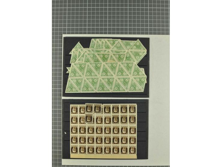 1900/80 (ca.), postfrische, ungebrauchte und gestempelte Partie mit viel interessantem Material, dabei Postsparbücher von Grö