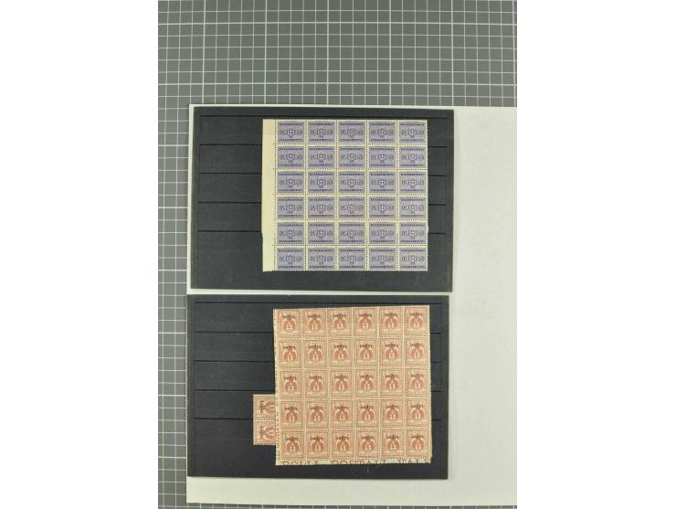 1900/80 (ca.), postfrische, ungebrauchte und gestempelte Partie mit viel interessantem Material, dabei Postsparbücher von Grö