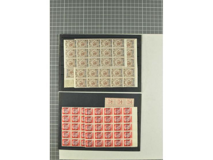 1900/80 (ca.), postfrische, ungebrauchte und gestempelte Partie mit viel interessantem Material, dabei Postsparbücher von Grö