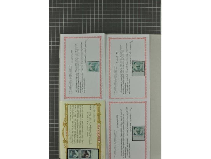 1900/80 (ca.), postfrische, ungebrauchte und gestempelte Partie mit viel interessantem Material, dabei Postsparbücher von Grö