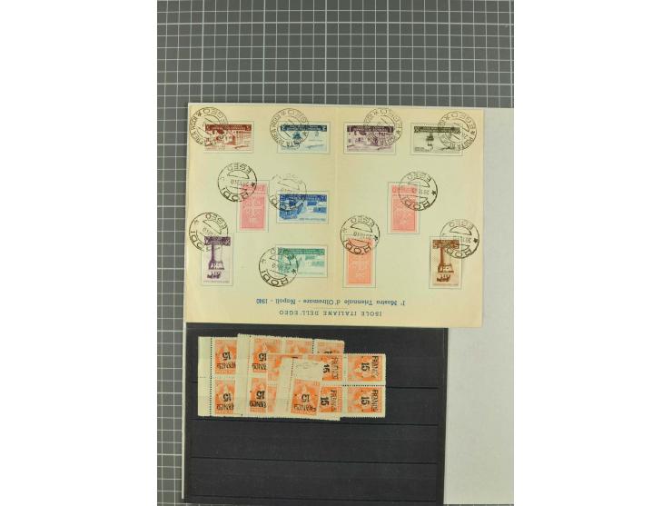1900/80 (ca.), postfrische, ungebrauchte und gestempelte Partie mit viel interessantem Material, dabei Postsparbücher von Grö